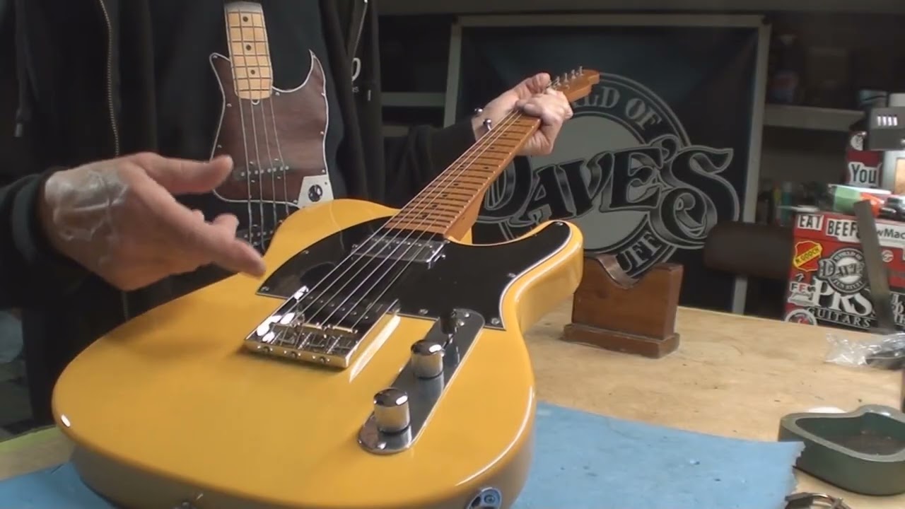 Электрогитара Solo Pro TC Style ’51 – цвет «ирисковый блонд» с накладкой грифа из обожженного клена.