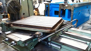 TOS W 100 A Boring Mill Table Type Used 151001