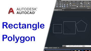 AutoCAD Tutorial 5 | Rectangle | Polygon | AutoCAD tutorials for beginners.