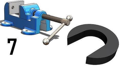7- Project 15 |Bench Vise| SolidWorks Tutorial :  end bushing