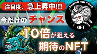 【今だけのチャンス！】注目度、急上昇中！ DRAGON FISH TOKYO(ドラゴンフィッシュ東京)10倍狙える期待のNFT！？