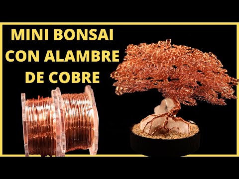 COMO HACER UN BONSAI DE ALAMBRE DE COBRE || MINIATURA