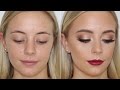 Gold Eyes & Bold Lip Client Makeup Tutorial ♡ Jasmine Hand