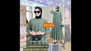 Midi Dress Terlaris buat lebaran 2024