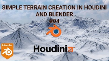 Simple Terrain in Houdini 04 - Creating Shaders in Blender