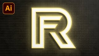 Logo Design - RF Logo Design Illustrator | Letter Logo Design | Illustrator Tutorial