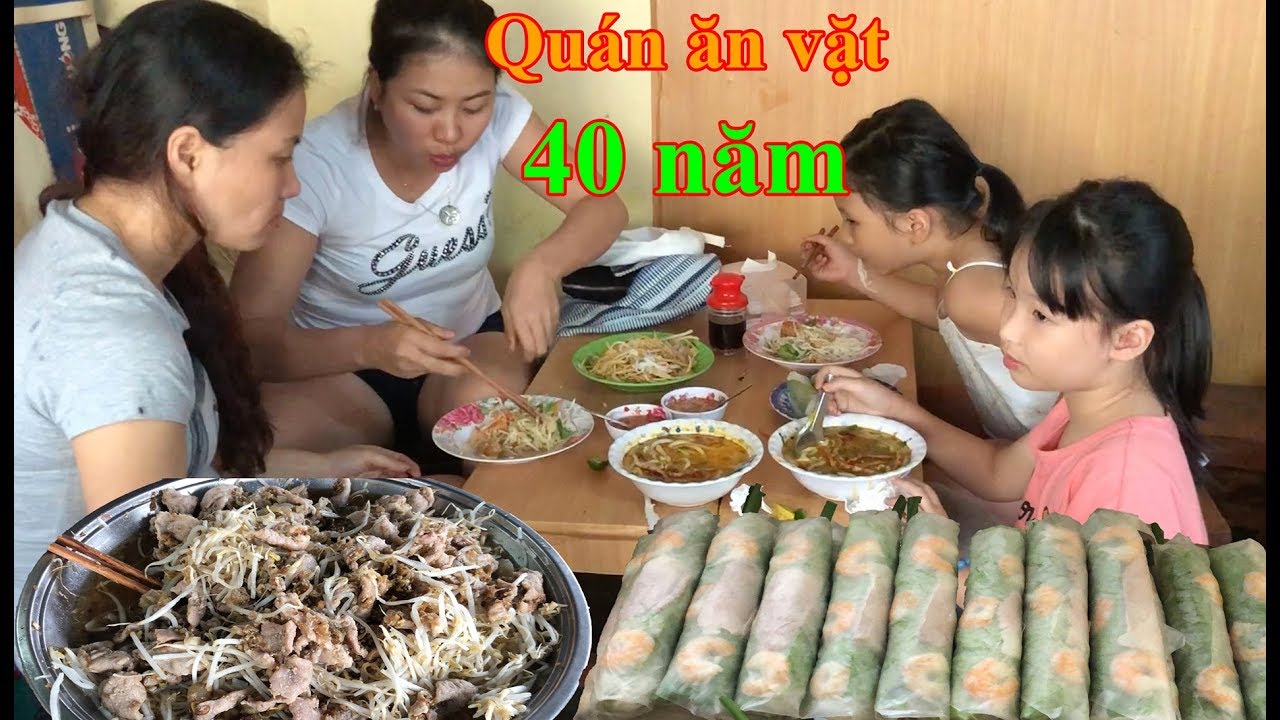 cac mon an vat noi tieng 2022 Quán ăn vặt đủ món 40 năm nổi tiếng ở miền Tây