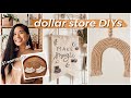 DOLLAR STORE DIY PROJECTS | Dollar Tree Macrame Earrings, Cute Pin Banner, Raffia Wall Hanging