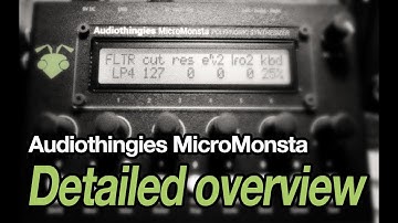 Audiothingies MicroMonsta detailed walkthrough (w/ timestamps)