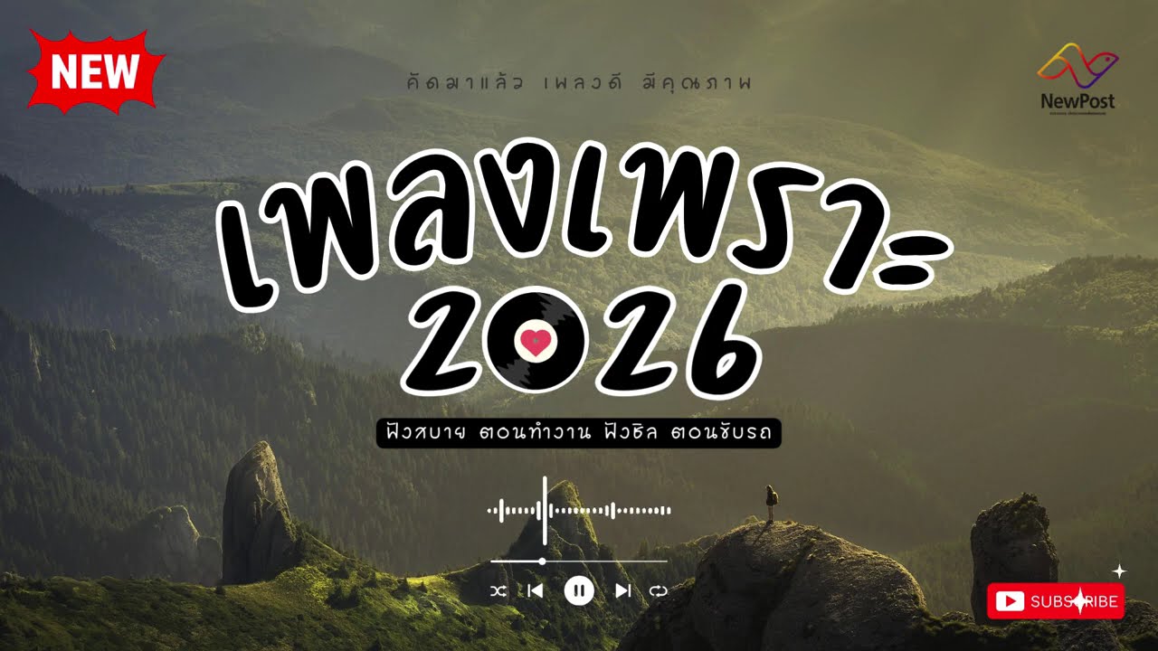 เพลงเพราะๆ ฟังเพลิน เพลงใหม่ ฟังต่อเนื่อง ฟังทำงาน ฟังขับรถ คัดมาแล้ว 2026 【Vol.60】