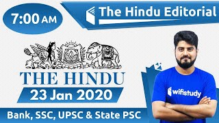 7 00 AM The Hindu Editorial Analysis By Vishal Sir 23 January 2020 The Hindu Analysis 7 00 AM The Hindu Editorial Analysis By Vishal Sir 23 January 2020 The Hindu Analysis