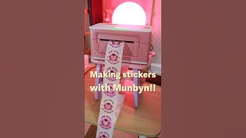 Let’s make ink free stickers! #ad #munbyn #cutestickers #etsyshop #handmade #stickerartist #etsy