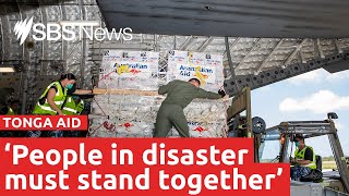First foreign aid flight arrives in Tonga | SBS News
