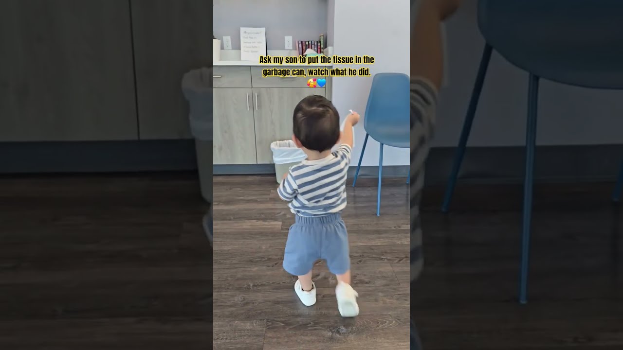 Ask My Son To Put The Tissue In Garbage Can Watch What He Did Followme Cutevideos 