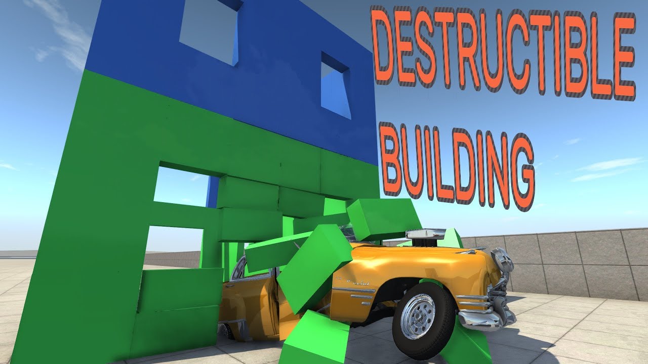 DESTRUCTIBLE BUILDING! - BeamNG.drive