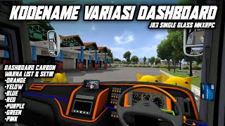KODENAME VARIASI DASHBOARD JB3 SINGLE GLASS MNXRPC