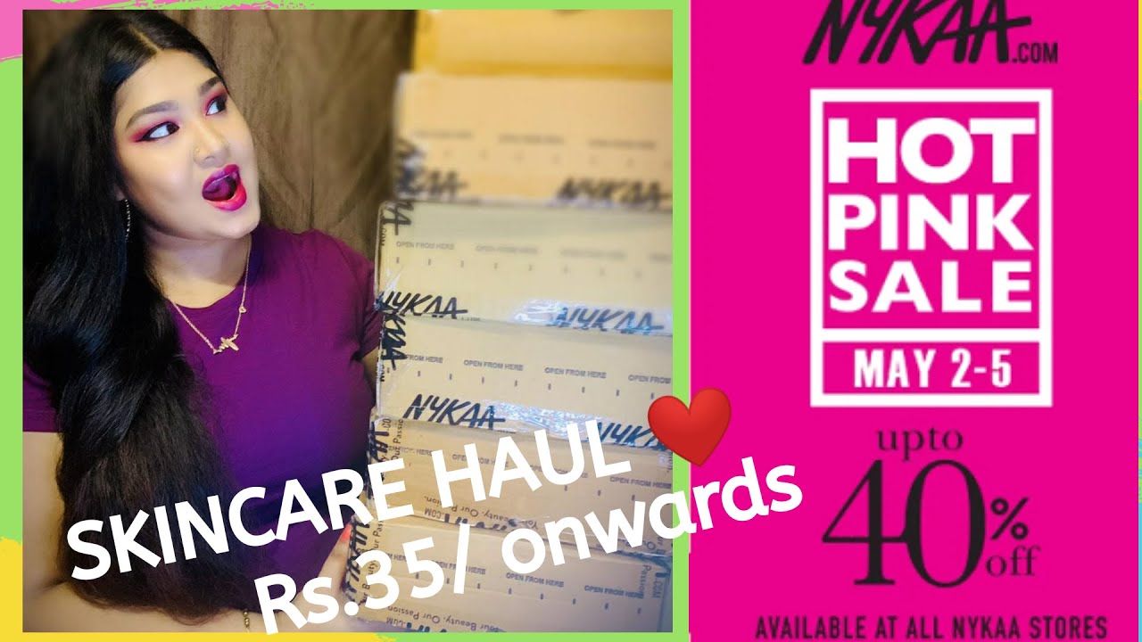 NYKAA HOT PINK SALE 2020 {PART 1)|| HUGE SKINCARE HAUL|| SKINCARE PRODUCTS STARTS FROM RS.35