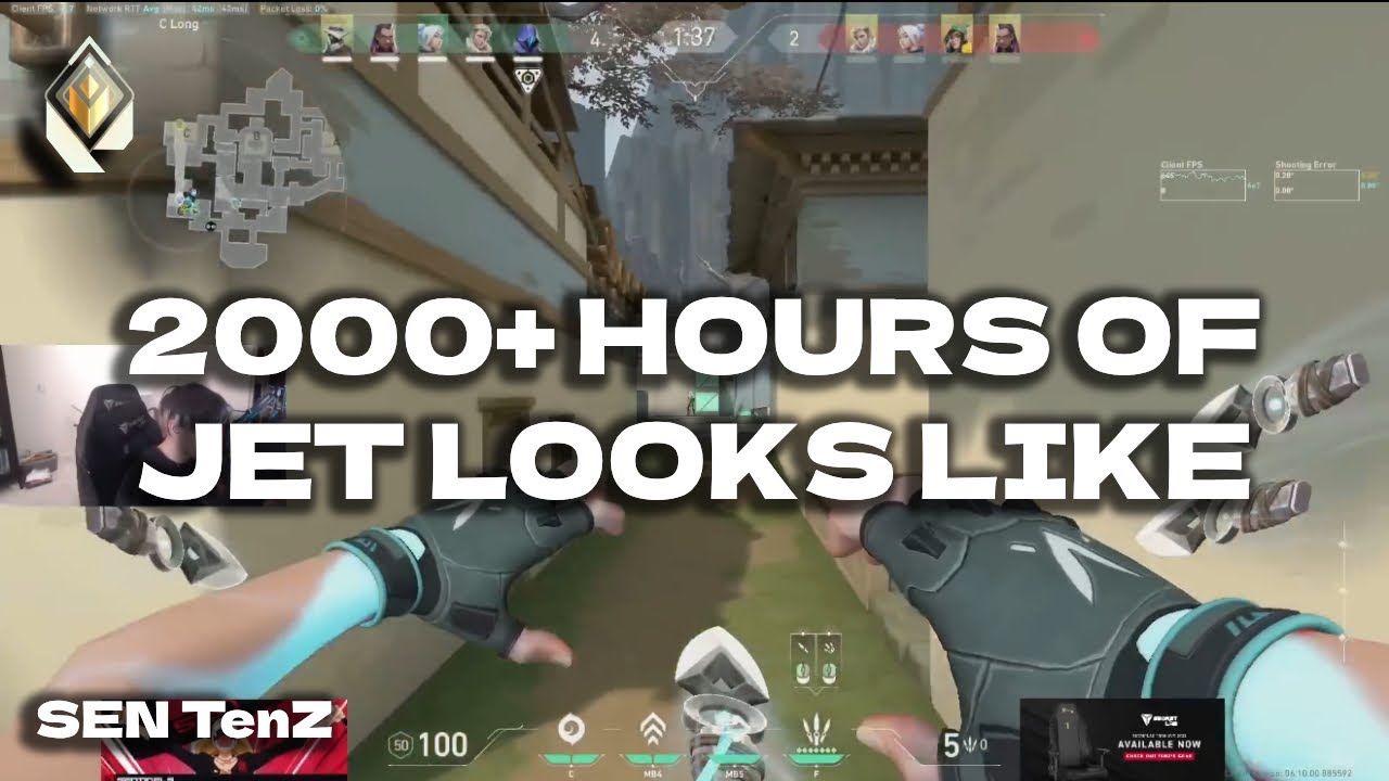 THIS IS WHAT 2000+ HOURS ON JETT LOOKS LIKE SEN TENZ PRO JETT HAVEN