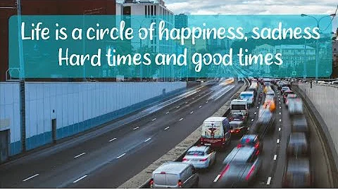 Life is a circle of happiness, sadness hard and good times #quotes #quotesaboutlife