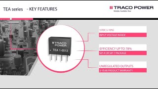 Traco Power TEA1 DC/DC Converter Series Introduction