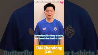 FAN Zhendong ｜For World Team Table Tennis Championships Finals Busan 2024 #shorts