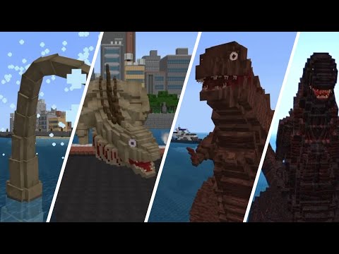 Shin Godzilla is coming! Defending from Shin Godzilla evolutions (Screen 3) | Godzilla Minecraft DLC