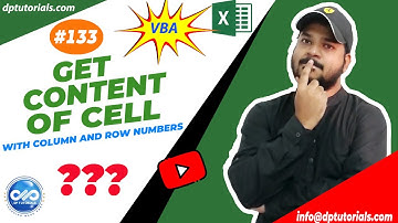 Get content of a cell with the row and column numbers | Excel Tricks | dptutorials