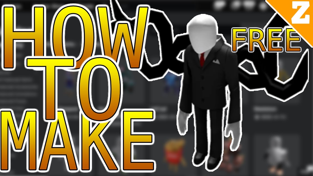 AVATAR TRICK] How to make a SLENDERMAN AVATAR for FREE! (ROBLOX) 