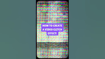 How To Create A Video Glitch Effect! #videoediting #shorts