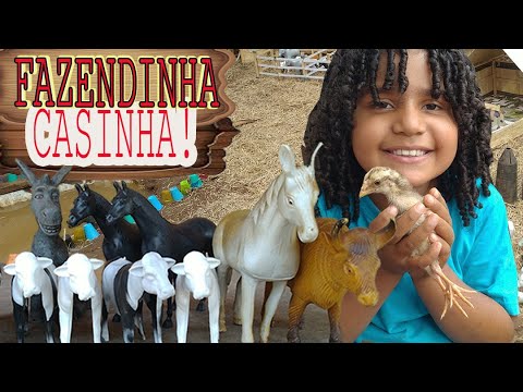 Fazenda Sitio Fazendinha Brinquedo Animais Caminhão Carreta