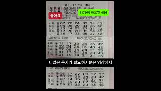 1179회 로또자동 화요일 #lotto