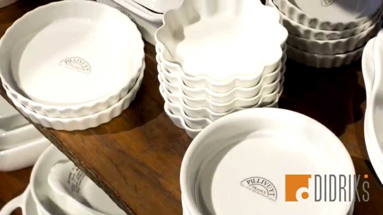 Pillivuyt Porcelain Serving Pieces, Bakeware and Dinnerware at Didriks