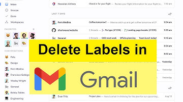 How to delete labels in Gmail?