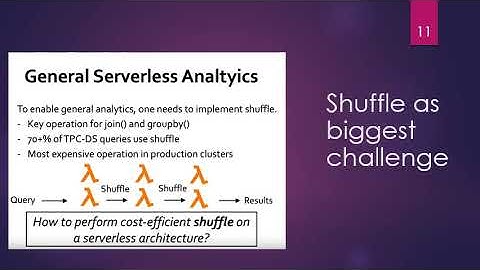 Shuffling, Fast and Slow: Scalable Analytics on Serverless Infrastructure