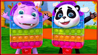 Sweet  Bingo Dog Song , Wheels on the Bus I Baby Panda  Nursery Rhymes, candy store song.