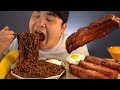 겉바속촉 오븐통삼겹과 진짜장 먹방~!! 리얼사운드 social eating Mukbang(Eating Show)