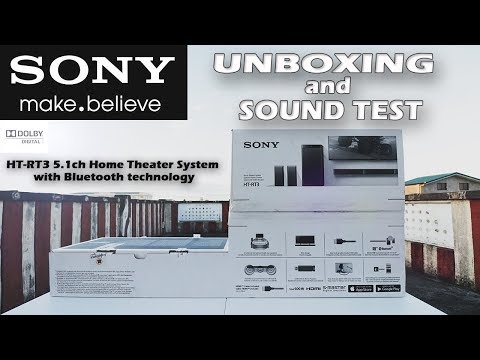 Sony HT-RT3 5.1ch Home Theater System with Bluetooth technology Unboxing and Sound Test