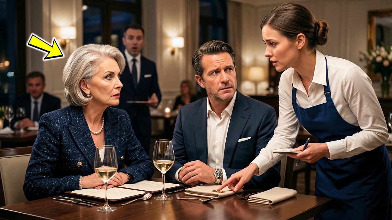 NADIE SE ATREVÍA CON LA MADRE DEL MILLONARIO… HASTA QUE LA MESERA DIJO ALGO QUE LA PARALIZÓ