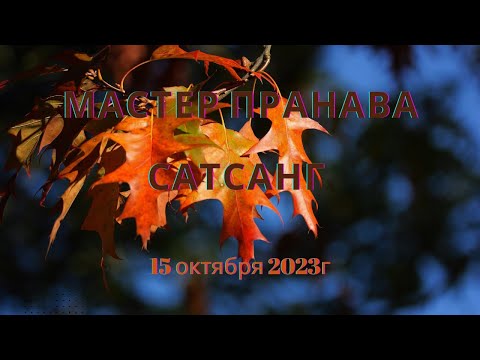 Видео: Мастер Пранава сатсанг 15 октября 2023г