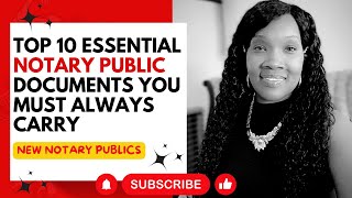 Top 10 Essential Notary Public Documents You Must Always Carry #notarypublic