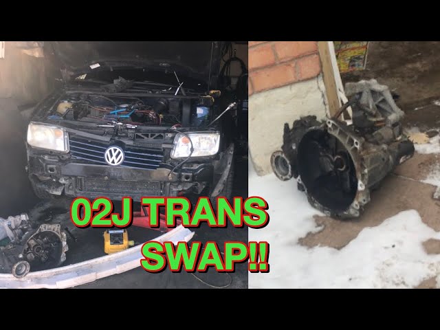 VW JA tupera tuperaによる TJ VR SWAPPING THE 02J TRANSMISSION ON MY MK4 JETTA VR6 12 VALVE