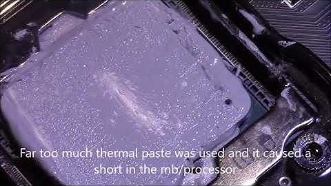 When You Build a PC, ensure you do not use too much thermal paste on CPU, Impress Computers Katy TX