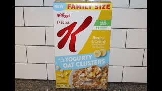 Kellogg’s Special K Banana & Crème Cereal made with Yogurty Oat Clusters Review