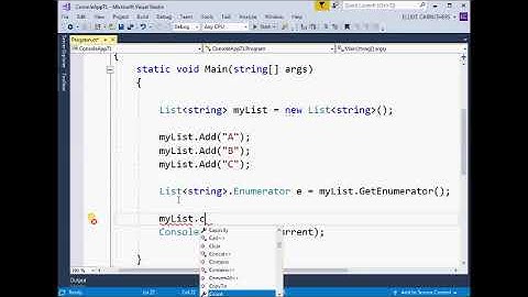 C# GetEnumerator - Introduction
