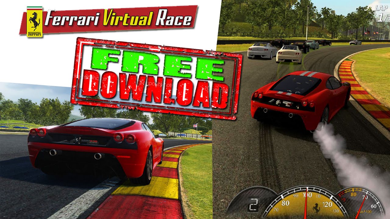 Ferrari Virtual Race Video - Free PC Car Racing Game 