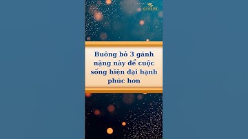 Buông bỏ 3 gánh nặng này để cuộc sống hiện đại hạnh phúc hơn - Sống Ý Nghĩa #nguyenuoc