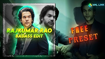 Rajkumar Rao Badass Edit | Ae inspired Edit | Alight Motion