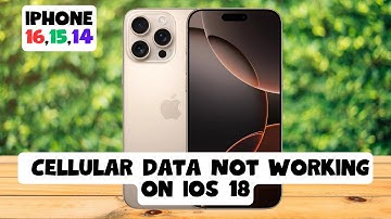 How to Fix Cellular Data Not Working on ios 18 iPhone 16,15,14