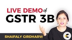 Filing GSTR 3B - LIVE DEMO through GSTIN Portal - First Return of GST