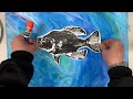 Gyotaku-Fish Printing (using replicas)